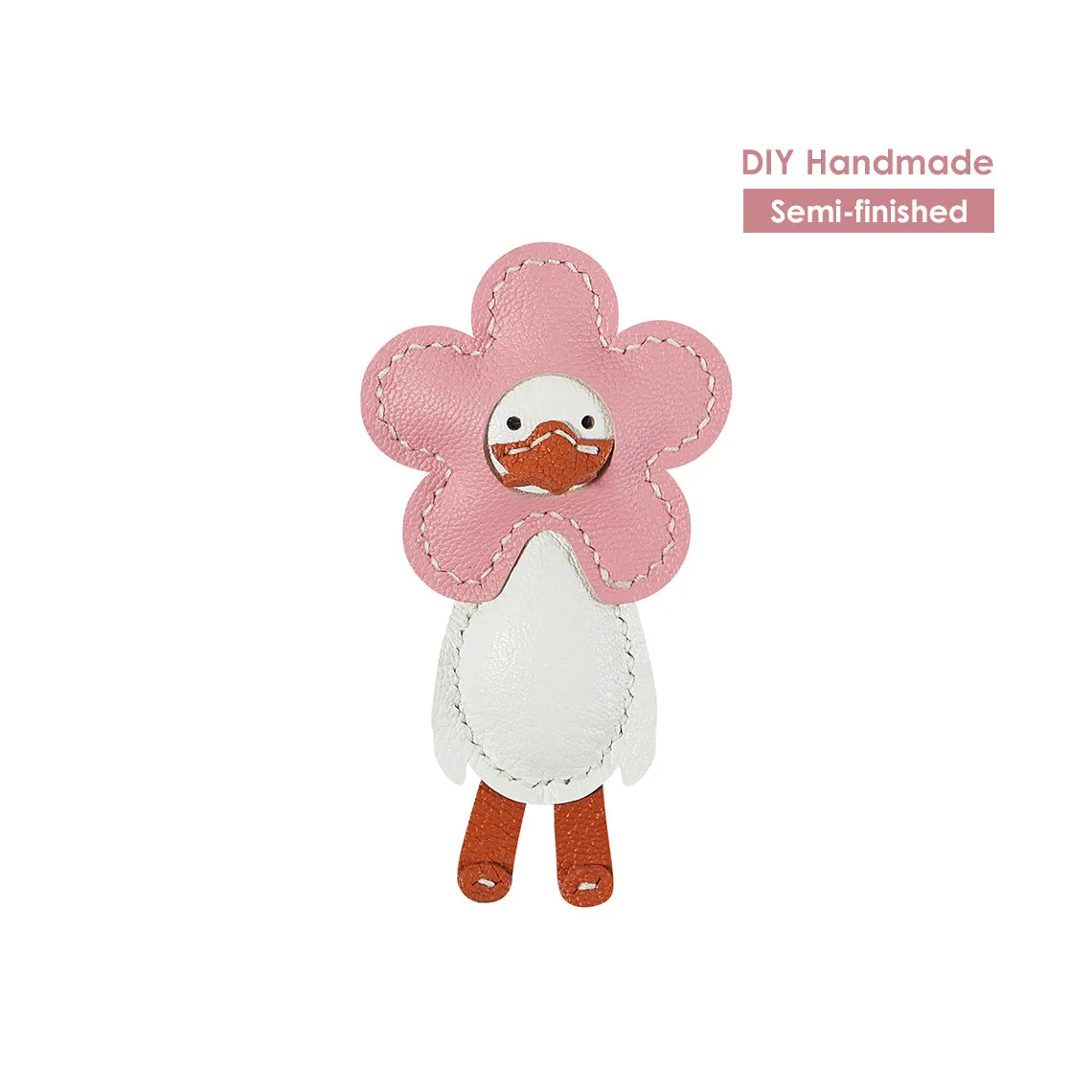 POPSEWING® Sheep Leather Happy Duck Keychain DIY Kits