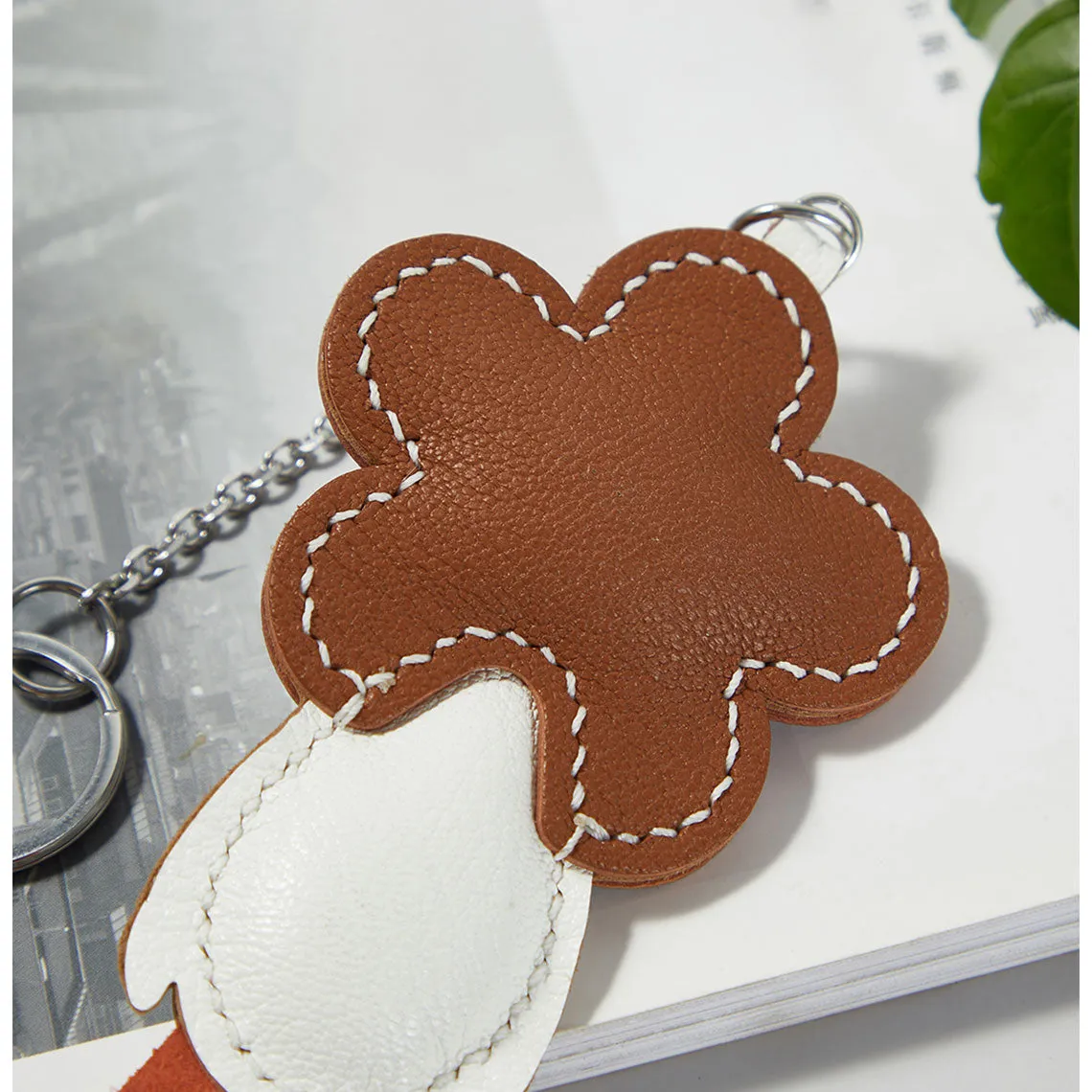 POPSEWING® Sheep Leather Happy Duck Keychain DIY Kits