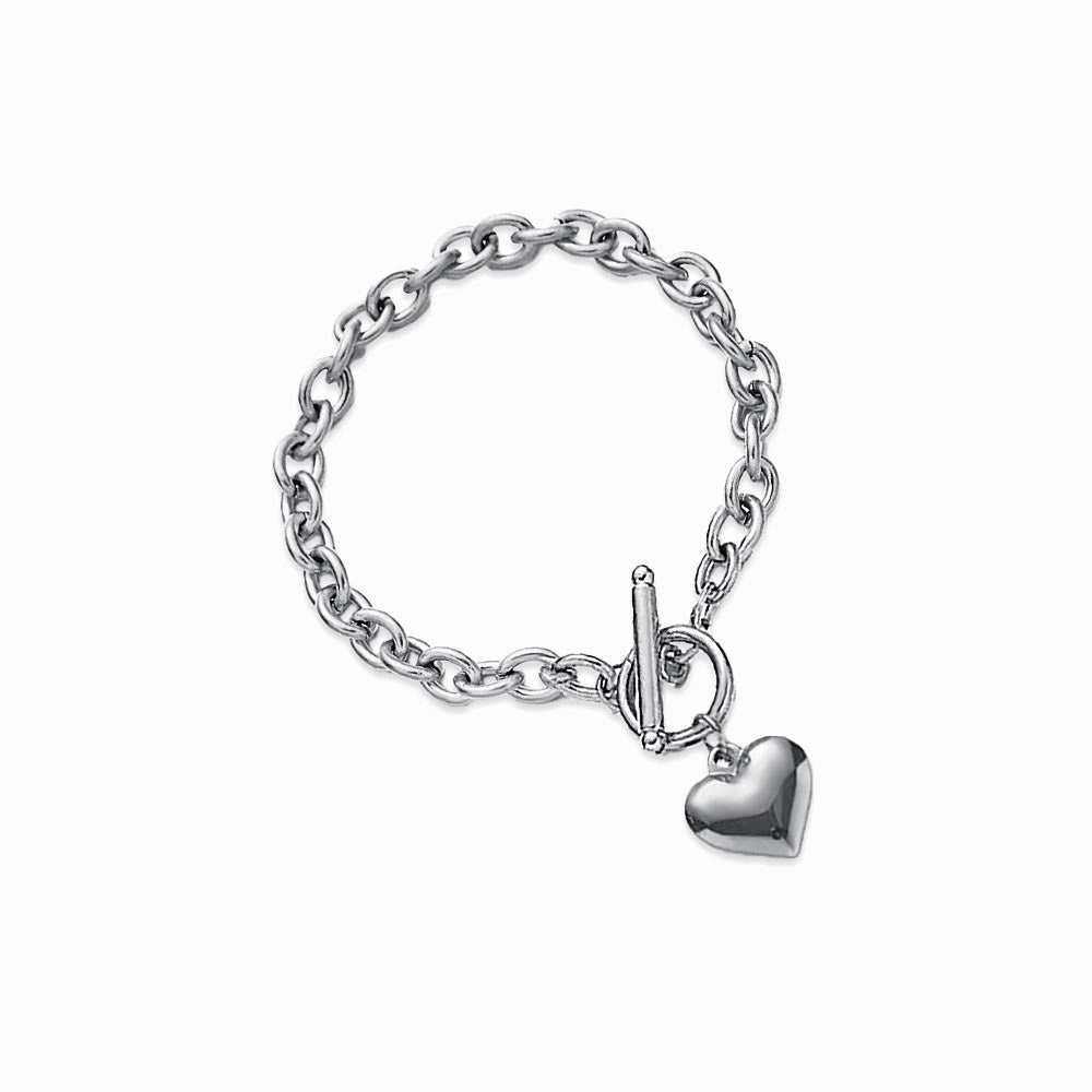 Symmetrical Detail Shop Personalized Heart OT Buckle Bracelets