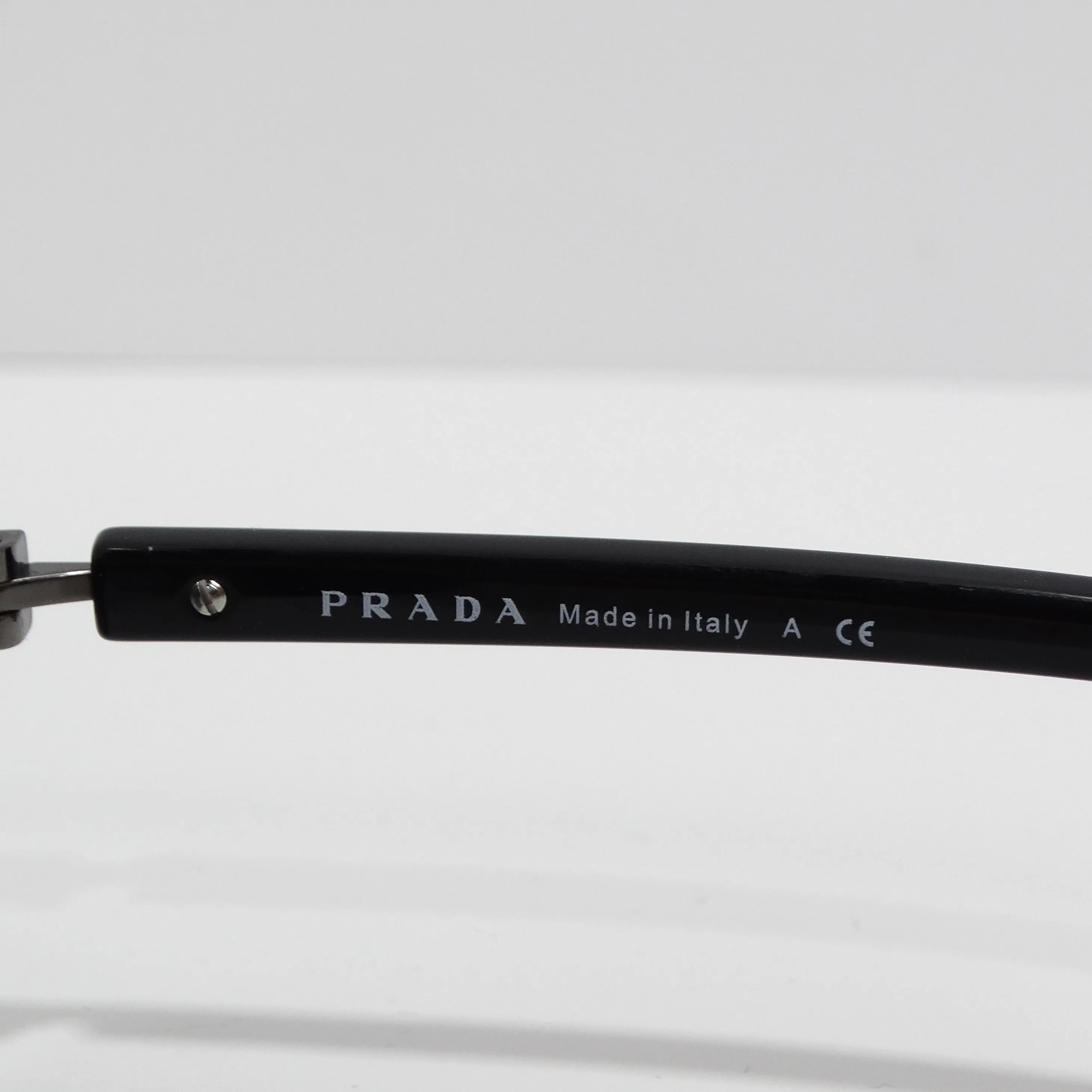 Prada 1990s Silver Tone Aviator Sunglasses