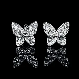 PREORDER | Butterfly Paved Diamond Stud 14kt