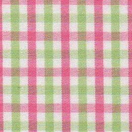 Preppy Pink and Green Gingham Girl Dog Flower Bow Tie Collar