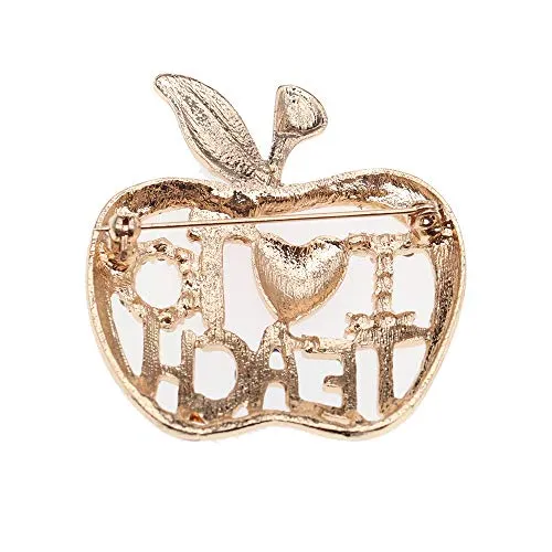 Product Alloy rhinestone fruit brooch is a fashionable accessory, perfect gift for women, teacher brooch, holiday brooch, suitable for Christmas, Thanksgiving