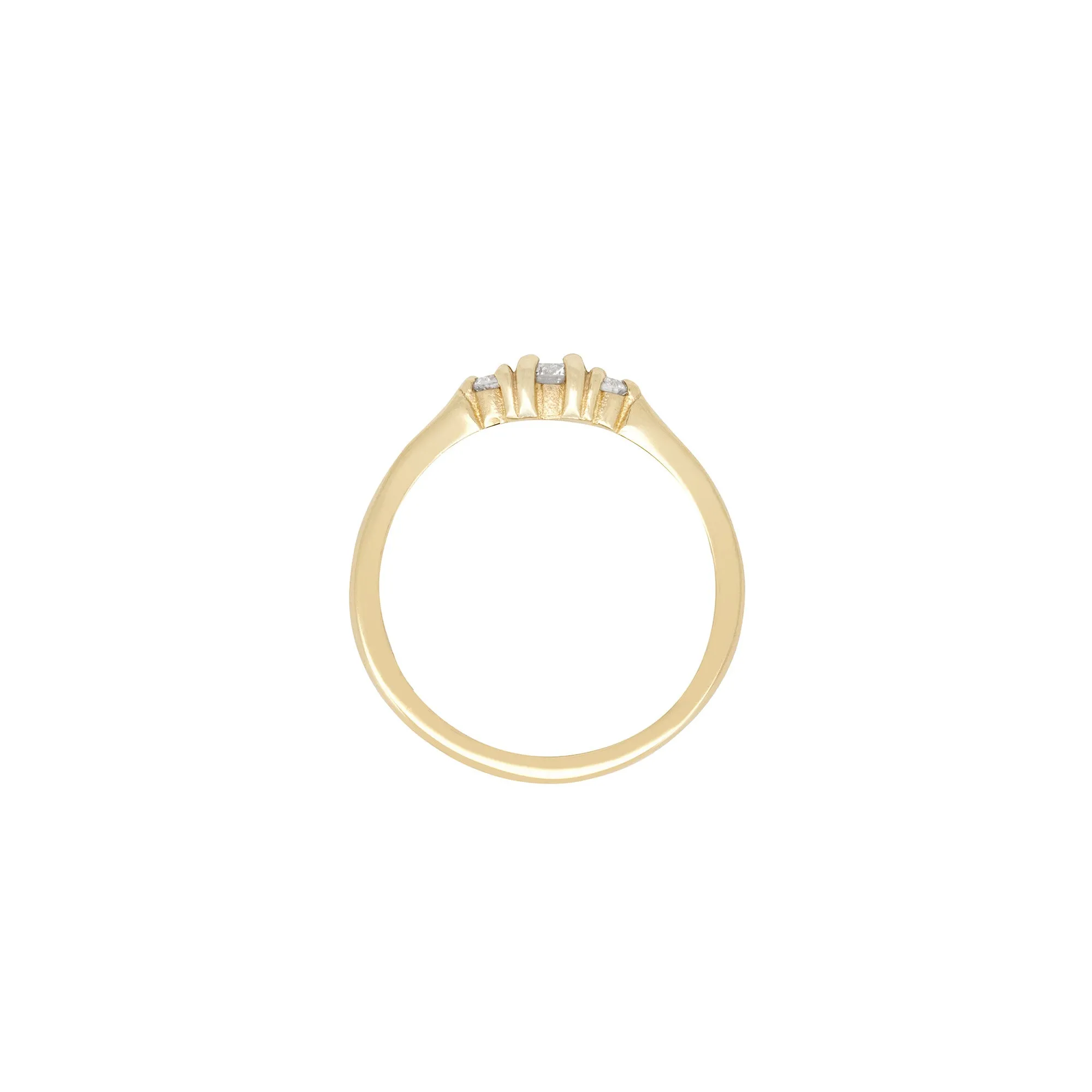 Promise me Tomorrow Diamond Ring - 14k Polished Gold