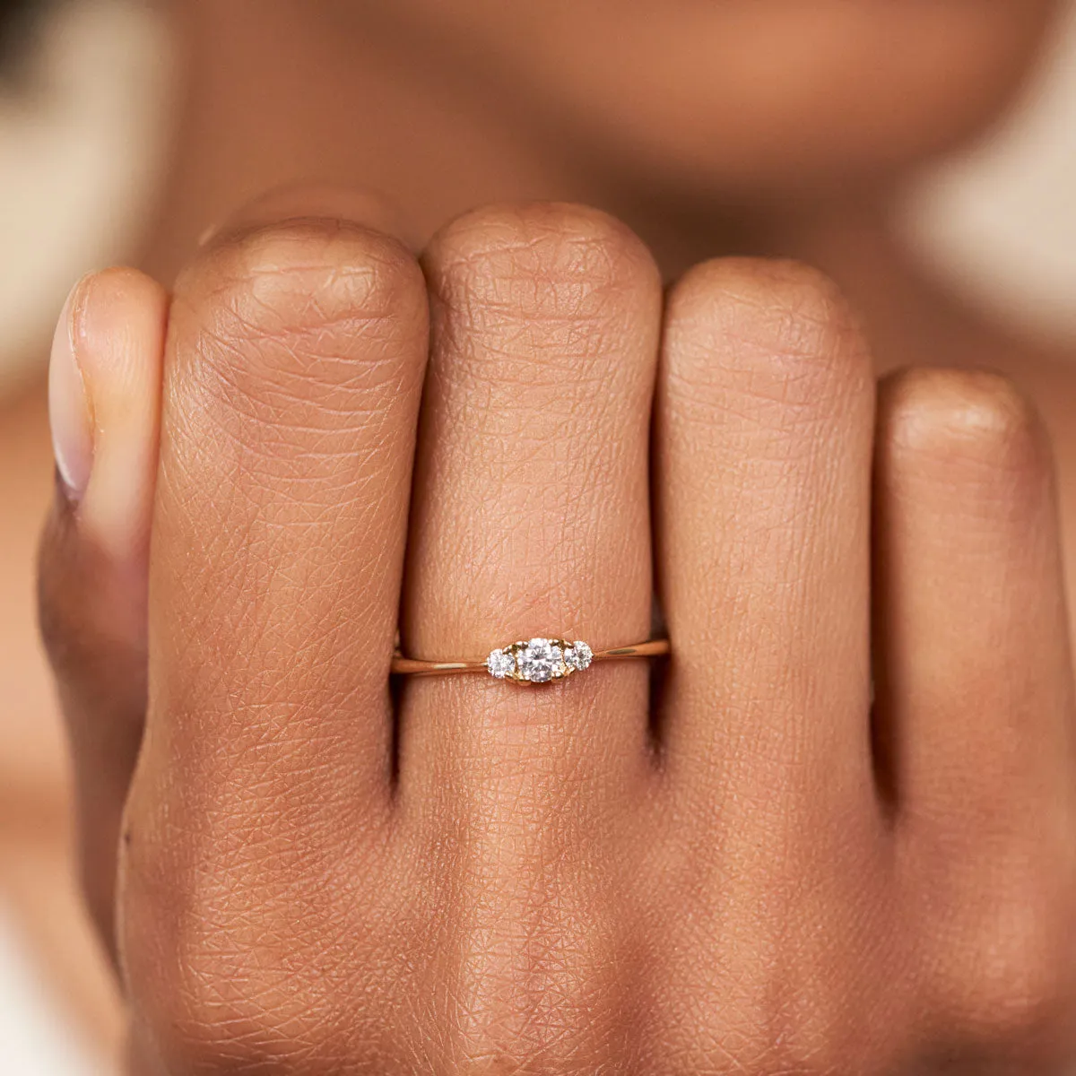 Promise me Tomorrow Diamond Ring - 14k Polished Gold
