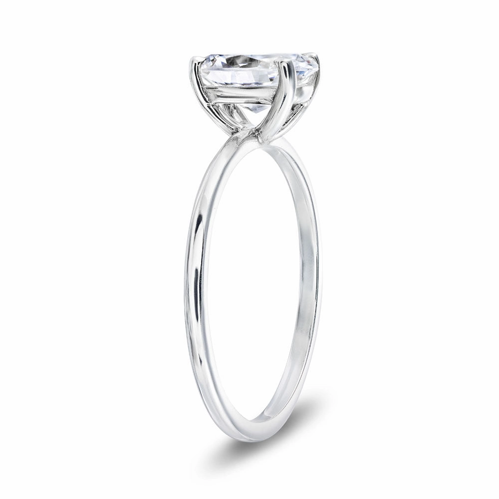 Stylish Object Maggie Lab Grown Diamond Claw Prong Solitaire Engagement Ring