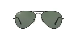 RAY-BAN AVIATOR SUNGLASSES MEN ICONS METAL BLACK FRAME