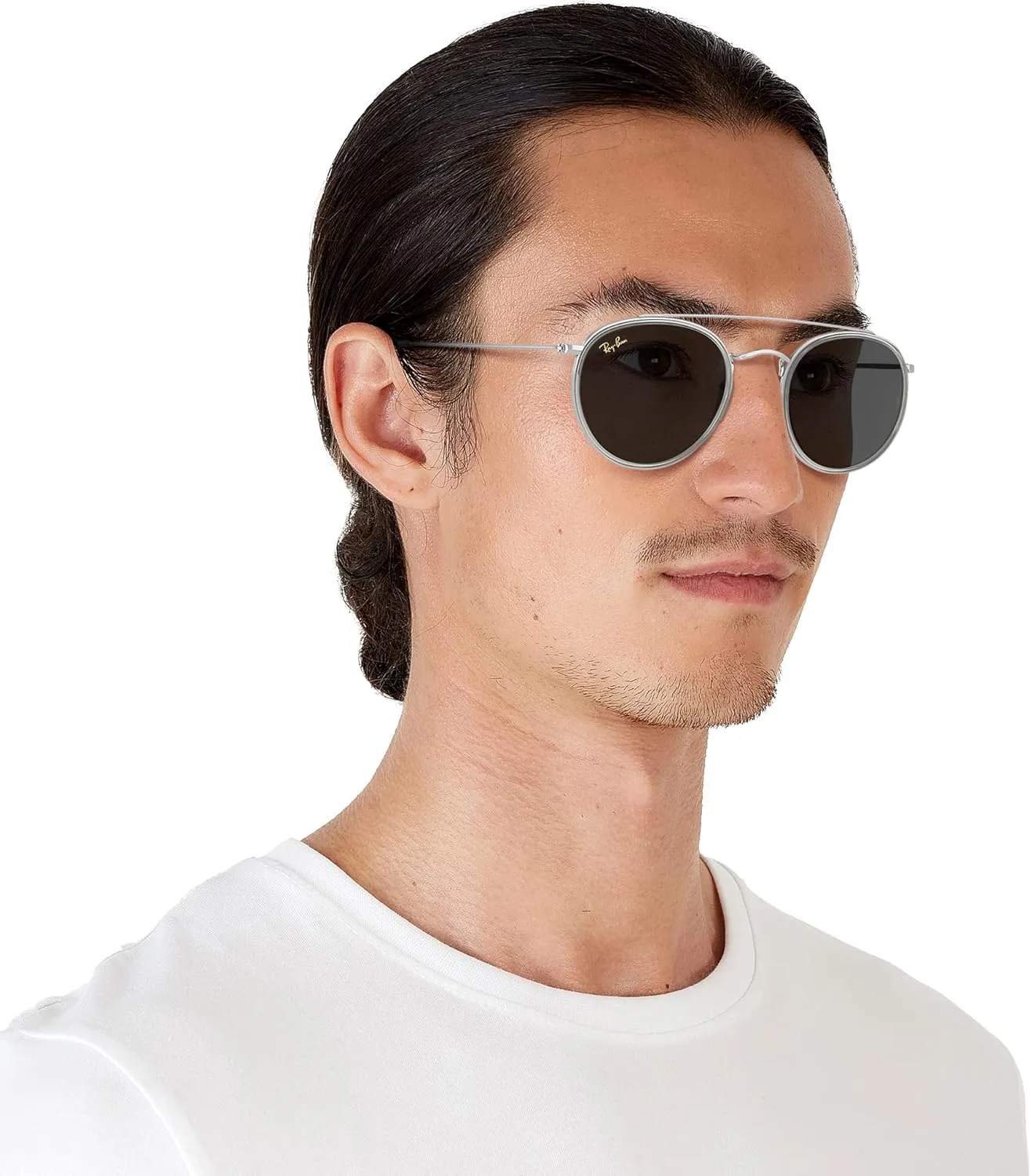 Ray-Ban RB3647N Double Bridge Round Sunglasses
