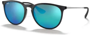Ray-Ban RB4171 ERIKA Round Sunglasses For Women   BUNDLE with Designer iWear Eyewear Care Kit