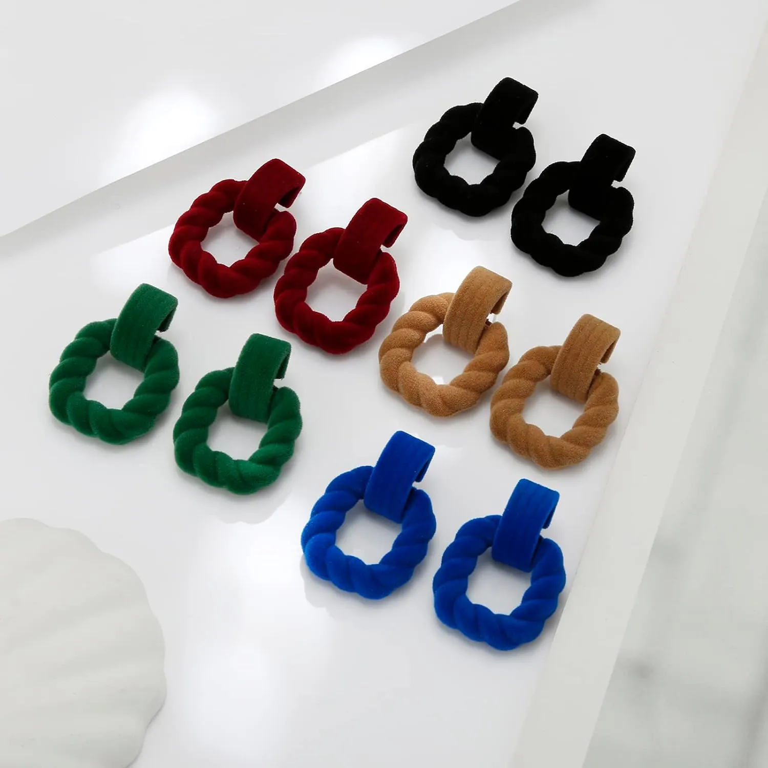 Rectangle Earrings for Women, Acrylic Square Earrings Twisted Geometric Statement Earrings