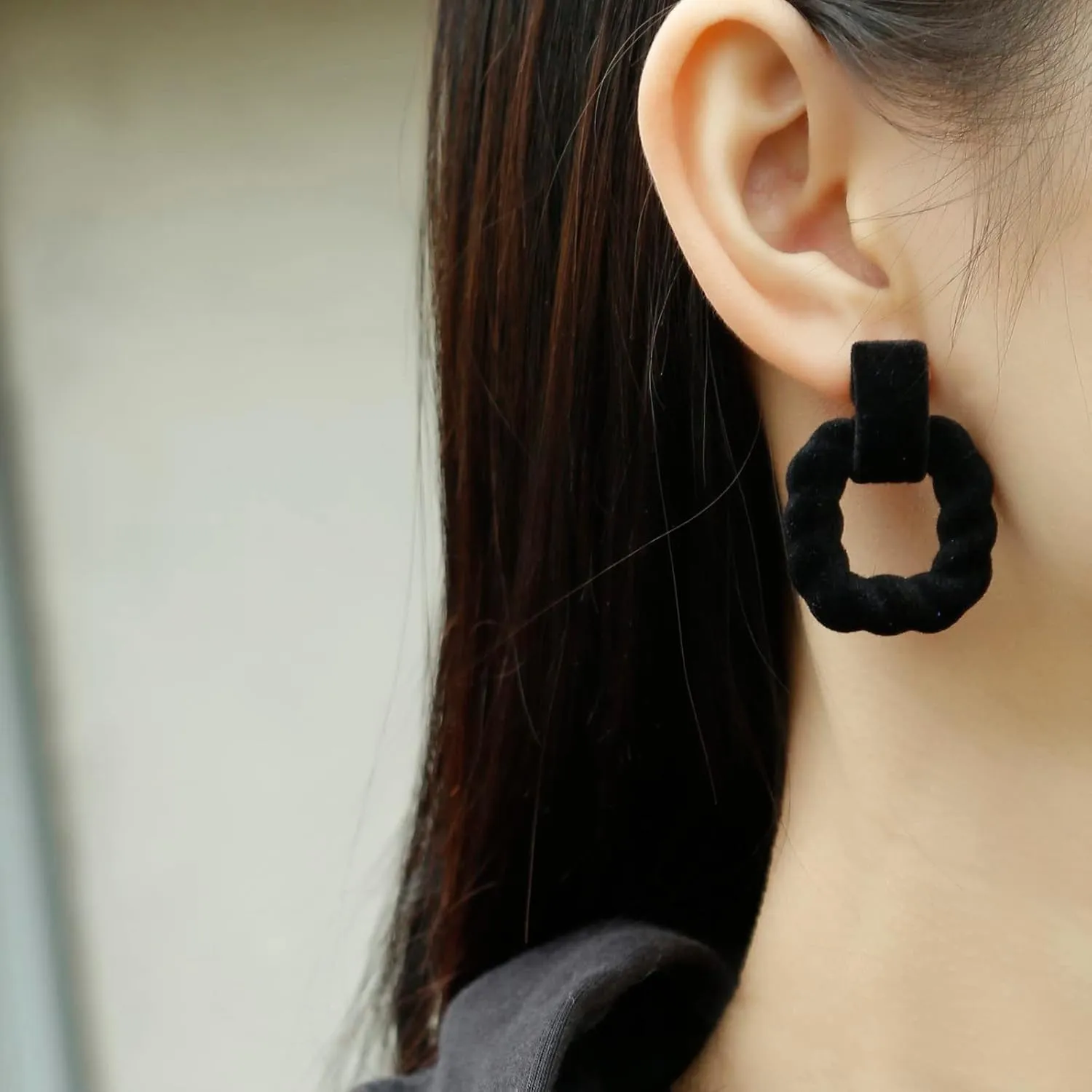 Rectangle Earrings for Women, Acrylic Square Earrings Twisted Geometric Statement Earrings