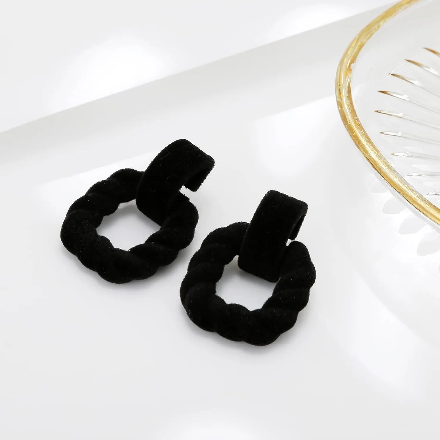 Rectangle Earrings for Women, Acrylic Square Earrings Twisted Geometric Statement Earrings