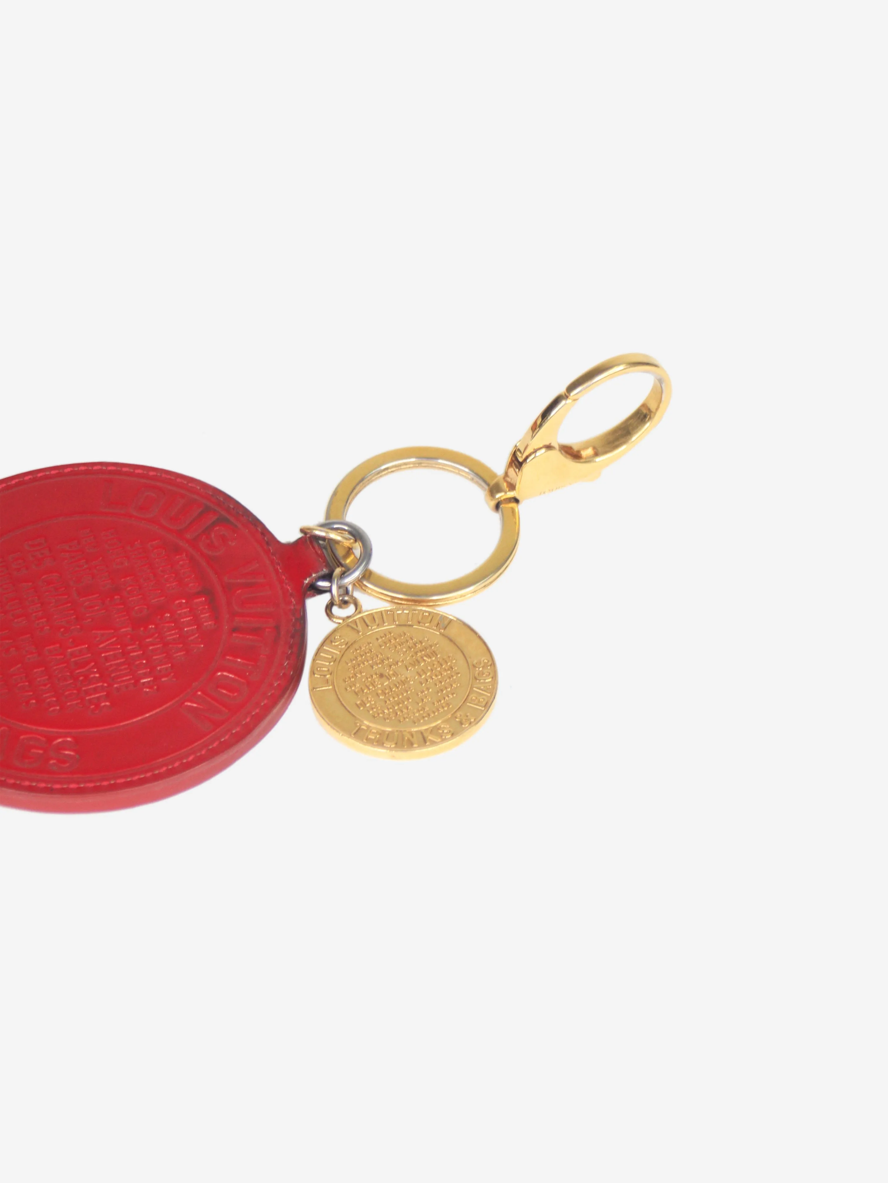 Red and gold Trunks & Bags keychain