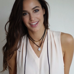 Wonderful Accessory Weak Piece Layering Black Suede Choker