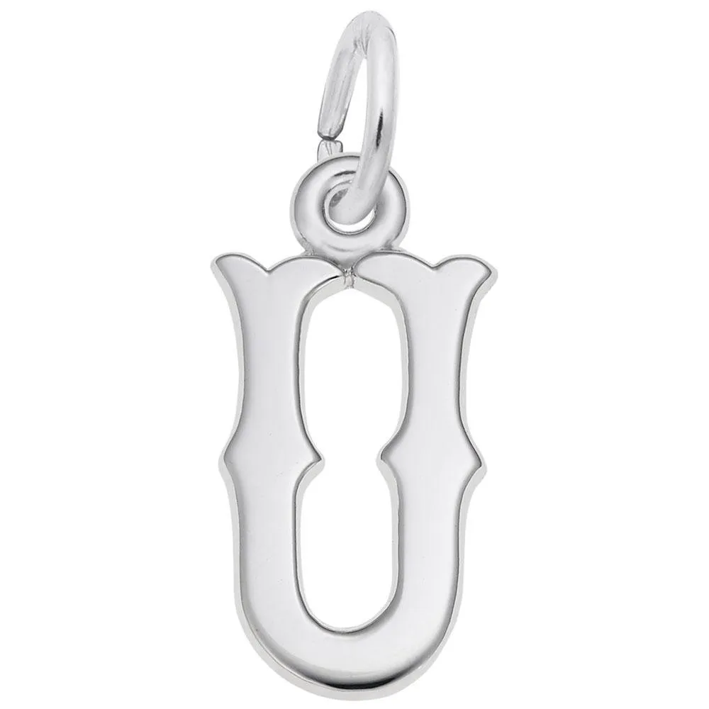 Rembrandt Charms - Blackletter Initial U Charm - 4766-021