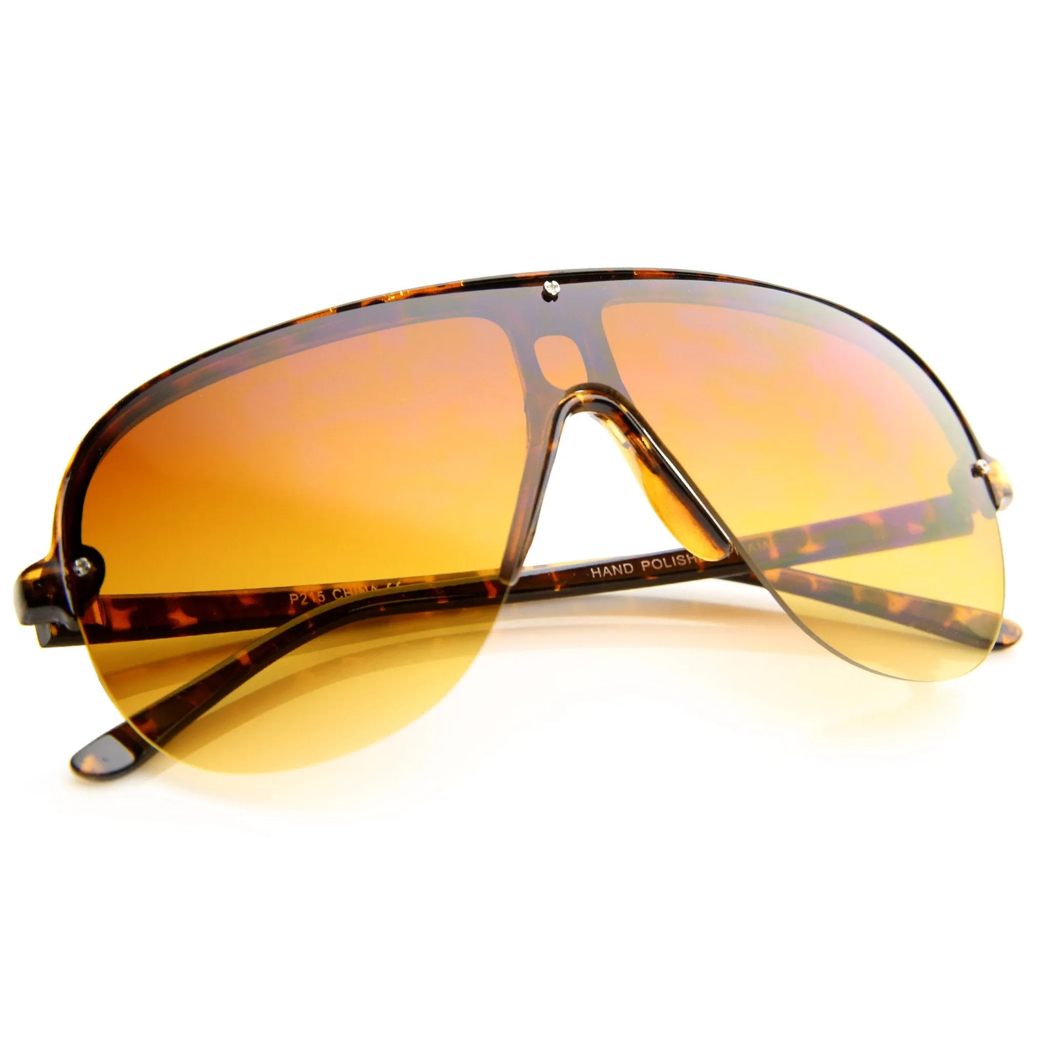 Retro 1980's Rimless Disco Aviator Sunglasses A380