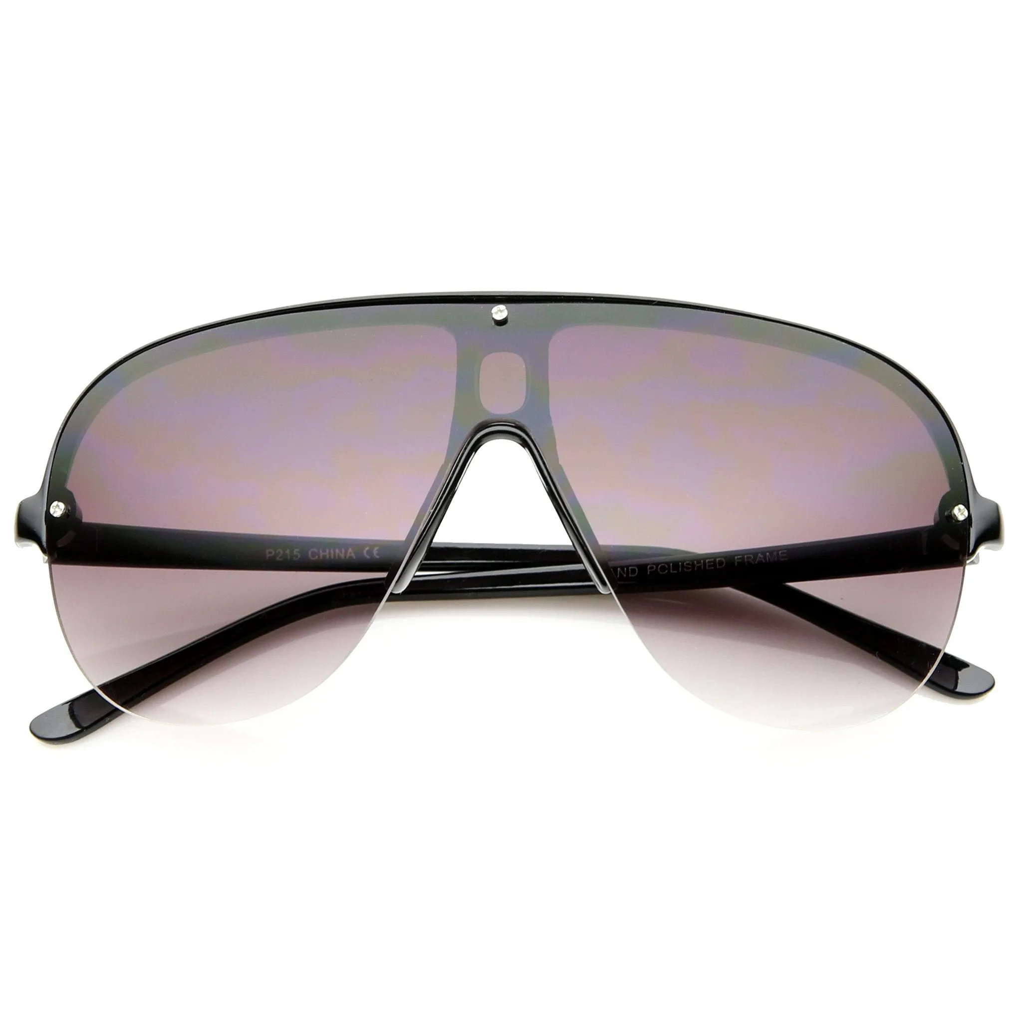 Retro 1980's Rimless Disco Aviator Sunglasses A380