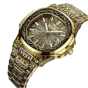 Retro Quartz Stainless Steel Watch