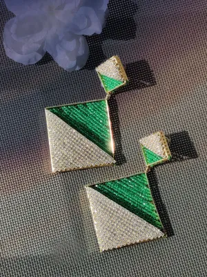 Retro Square Earrings