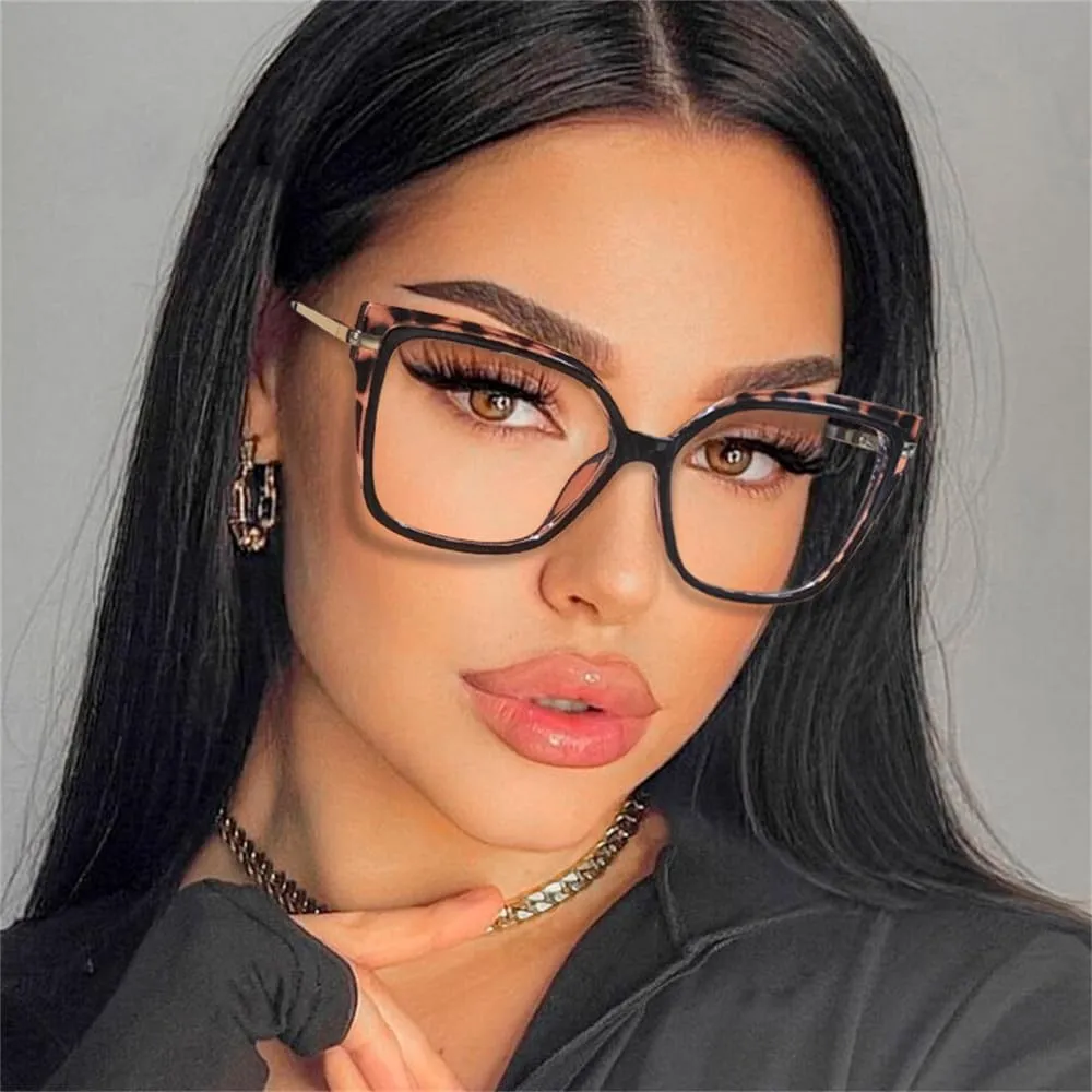 Retro Women Glasses Frame Clear Eyeglasses