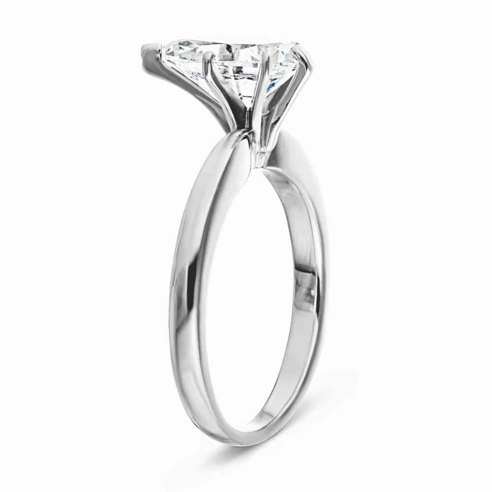 Riley Lab Grown Diamond Tapered Solitaire Engagement Ring Winter Look Custom Decoration