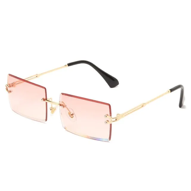 Rimless Square Sun Glasses