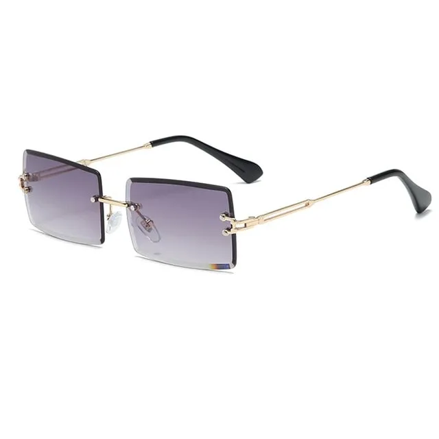 Rimless Square Sun Glasses