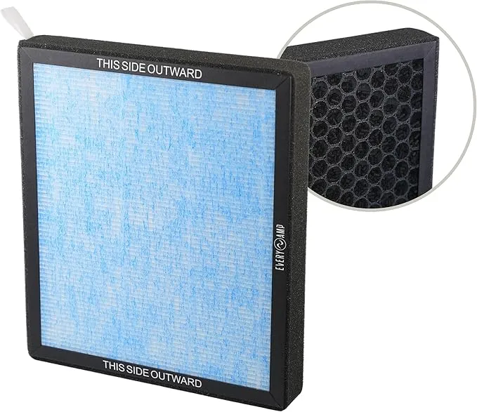 Rivian R1T R1S Cabin Air Filter Replacement HEPA with Activated Carbon - Upgraded Cabin Air Filter Compatible with Rivian R1T & Rivian R1S Gen1 & Gen2 Vehicles 2022 2023 2024 2025 - EveryAmp