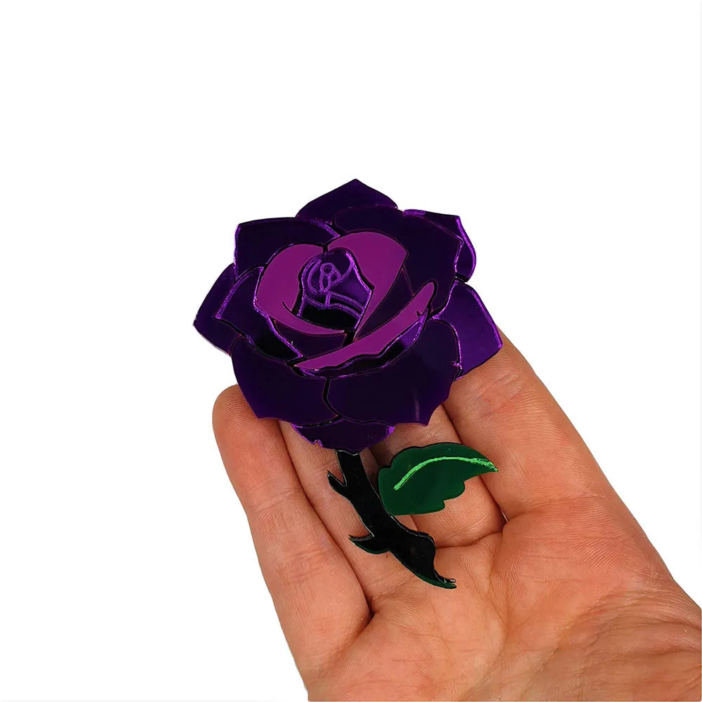 Rose Brooch by Cherryloco Jewellery