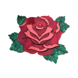 Rose Brooch by Cherryloco Jewellery