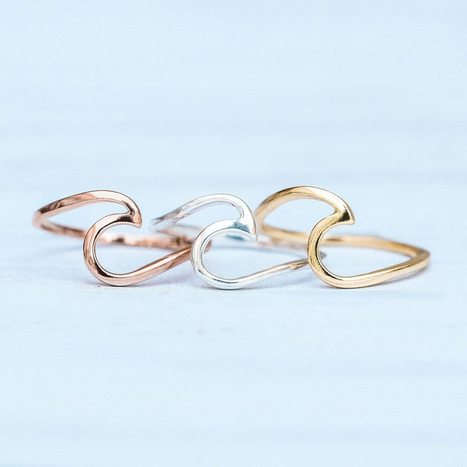 Rose Gold Wave Ring