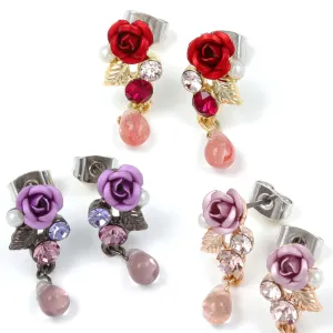 Rose Waterdrop Earrings