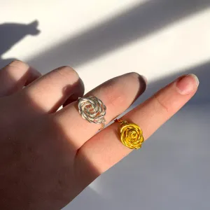 Rose Wire Wrapped Ring