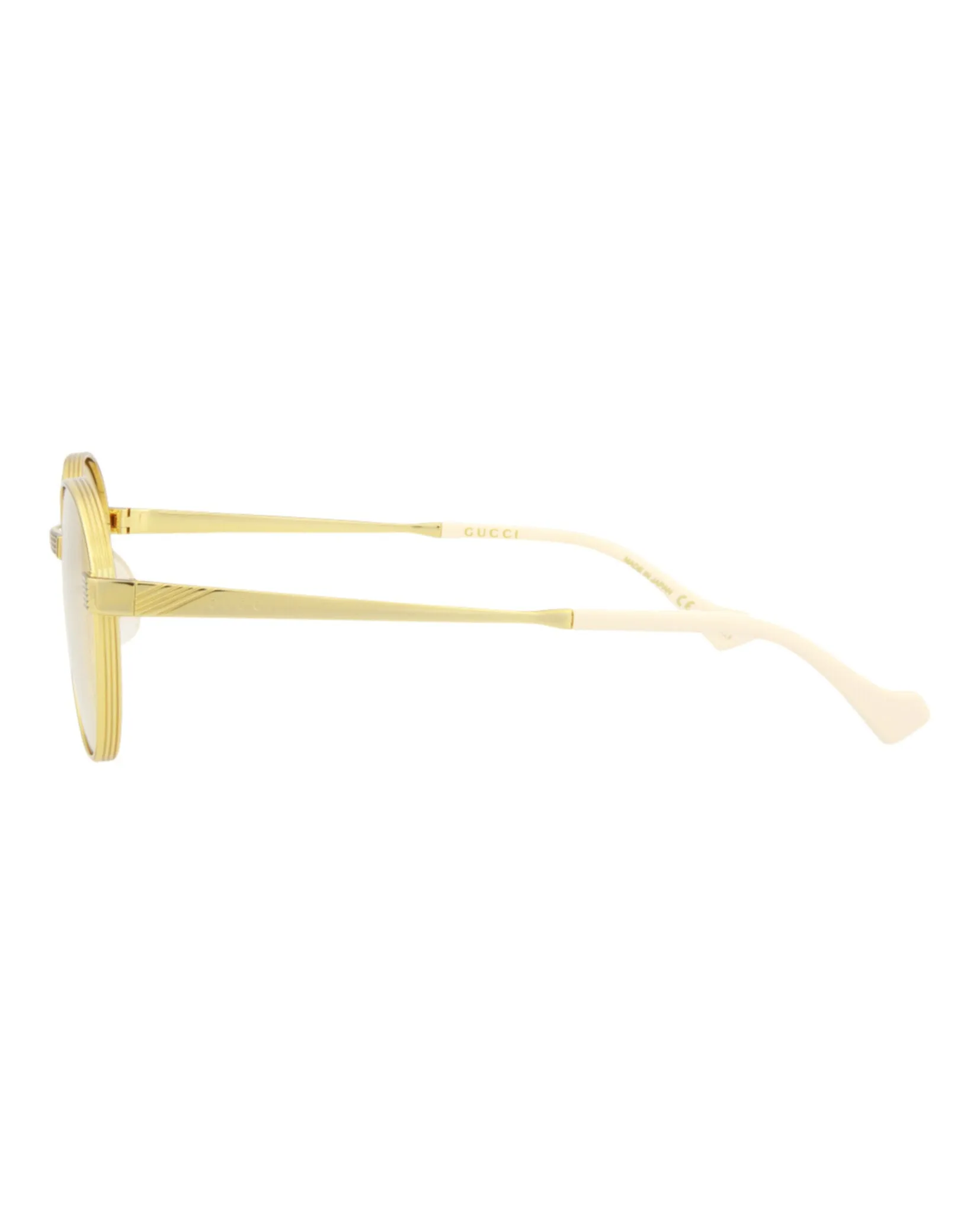Round-Frame Metal Sunglasses
