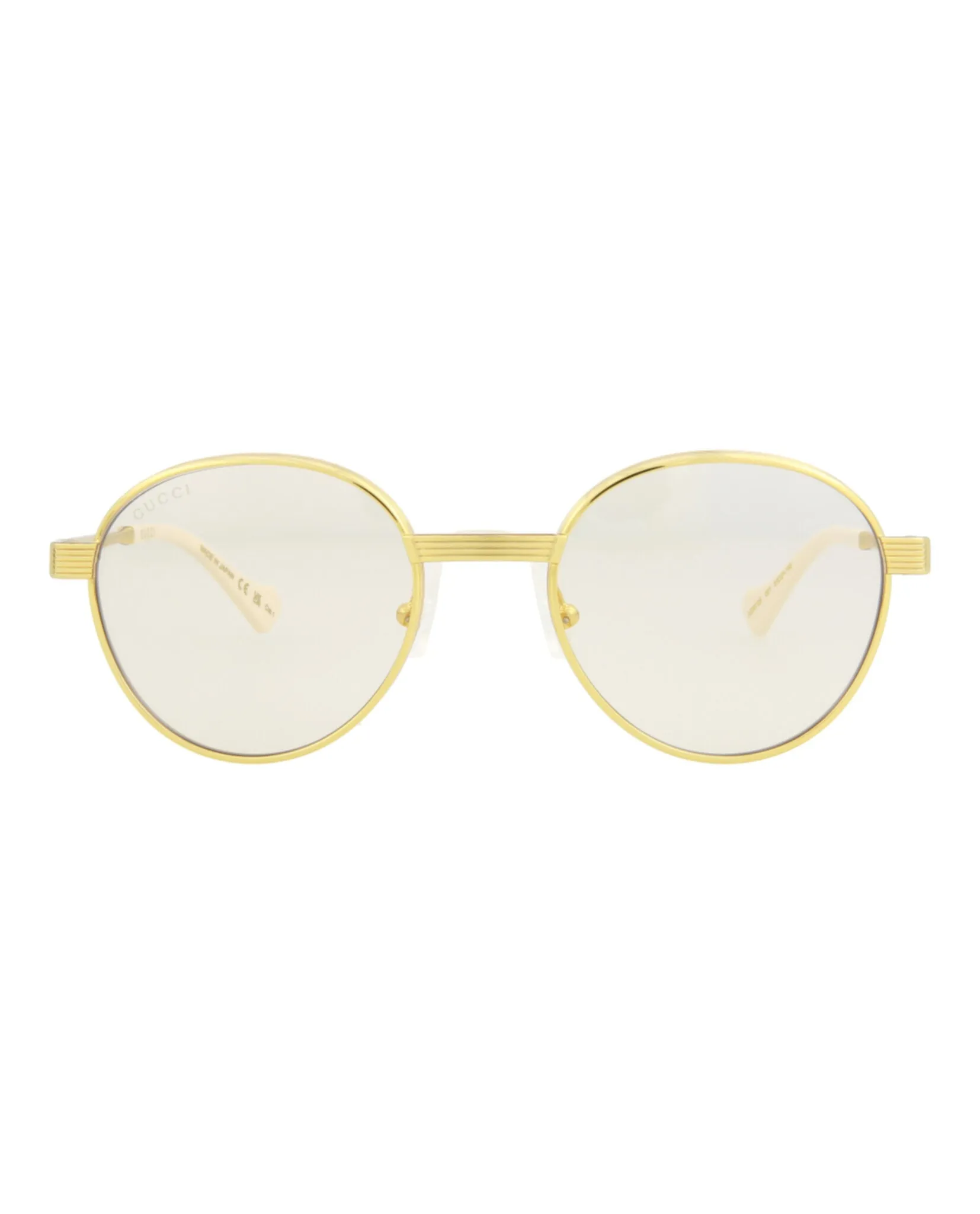 Round-Frame Metal Sunglasses