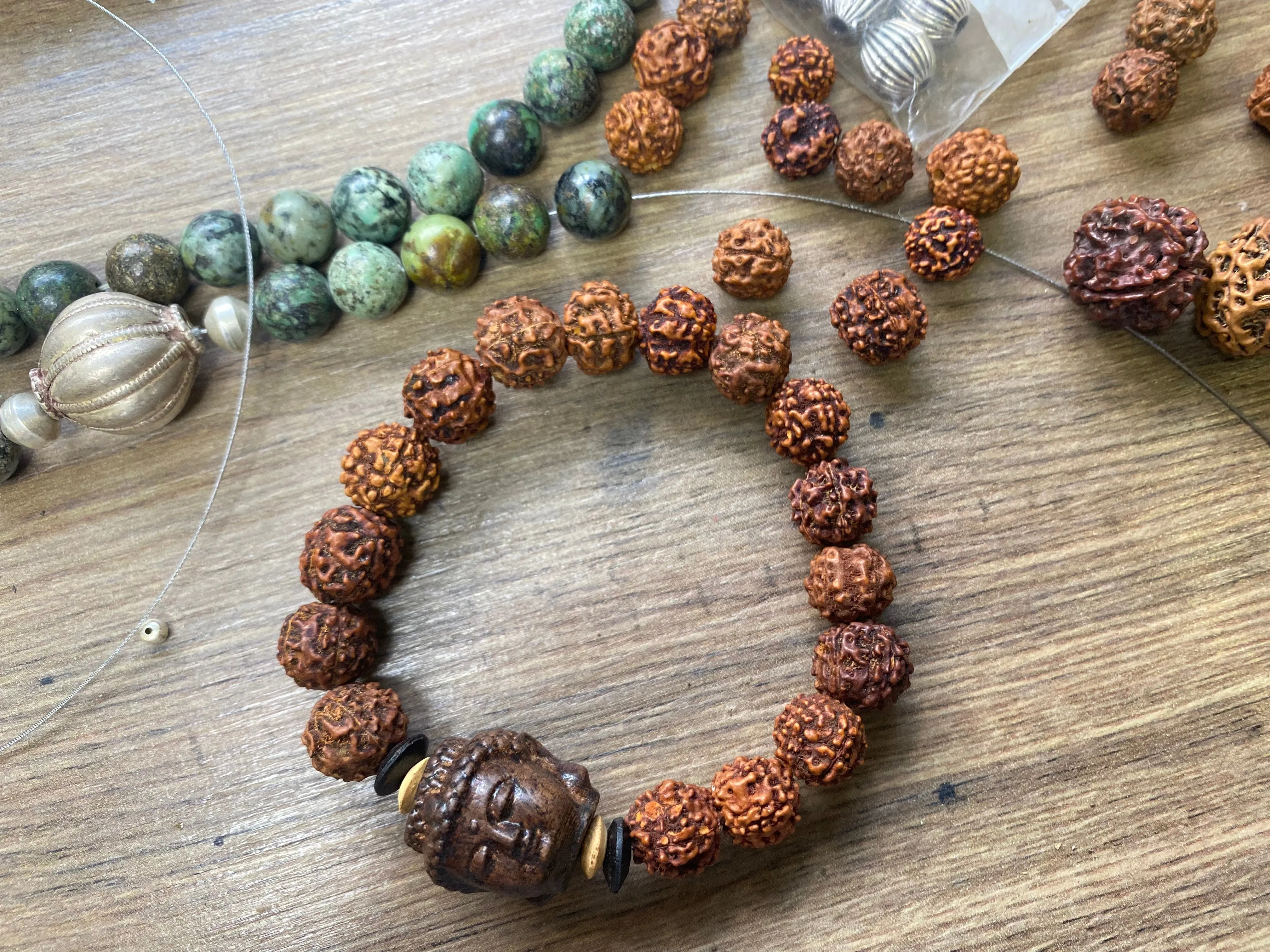 Rudraksha Buddha Bracelet