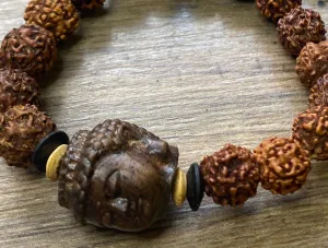 Rudraksha Buddha Bracelet