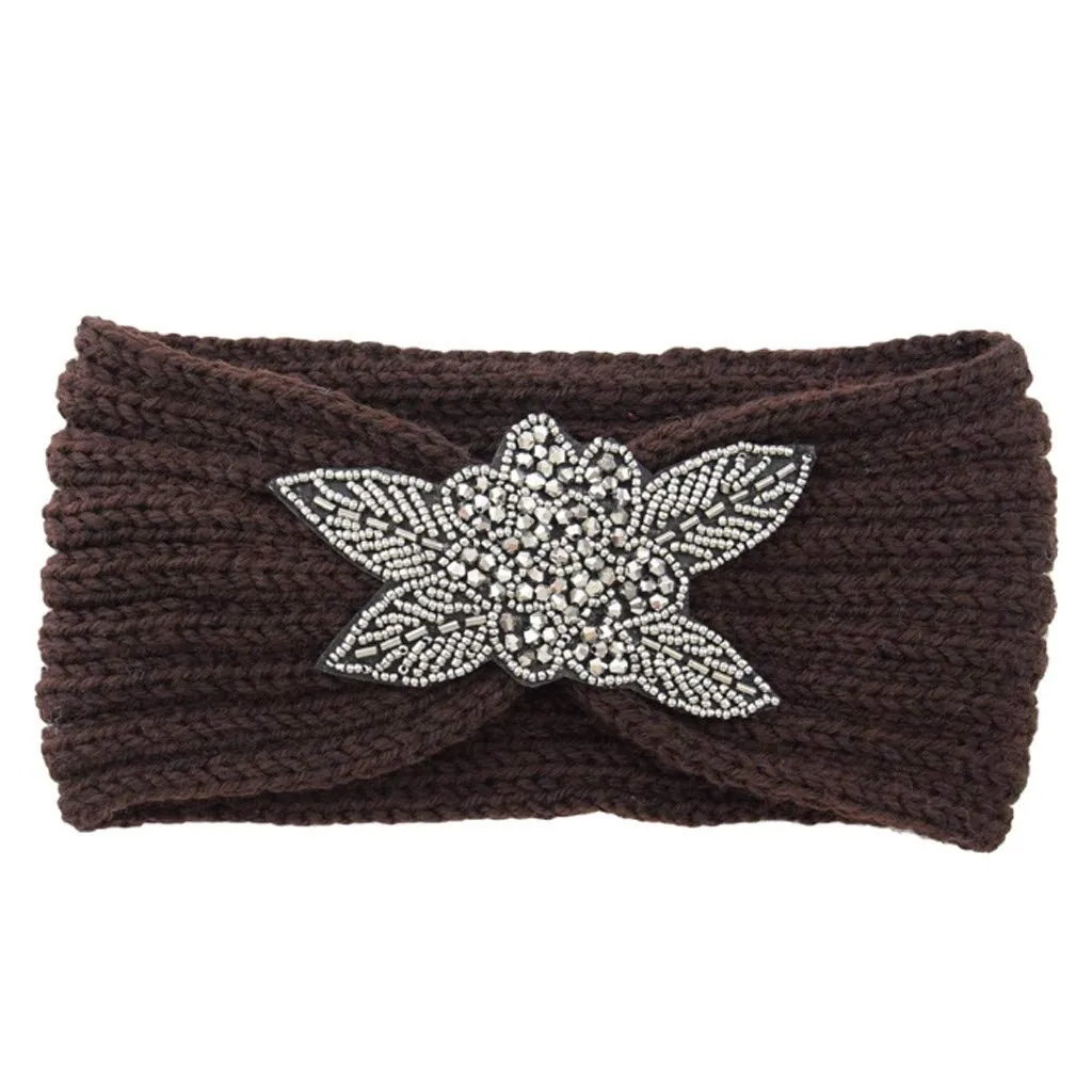 Running Yoga Forehead Band Headwear Knotted Headband Ladies Non-Slip Wicking Knotted Sports Hijab Knit Headband Women