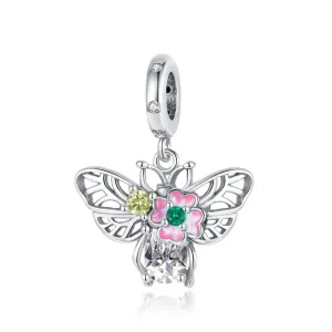 S925 Silver Butterfly Pendant Dangle Charm