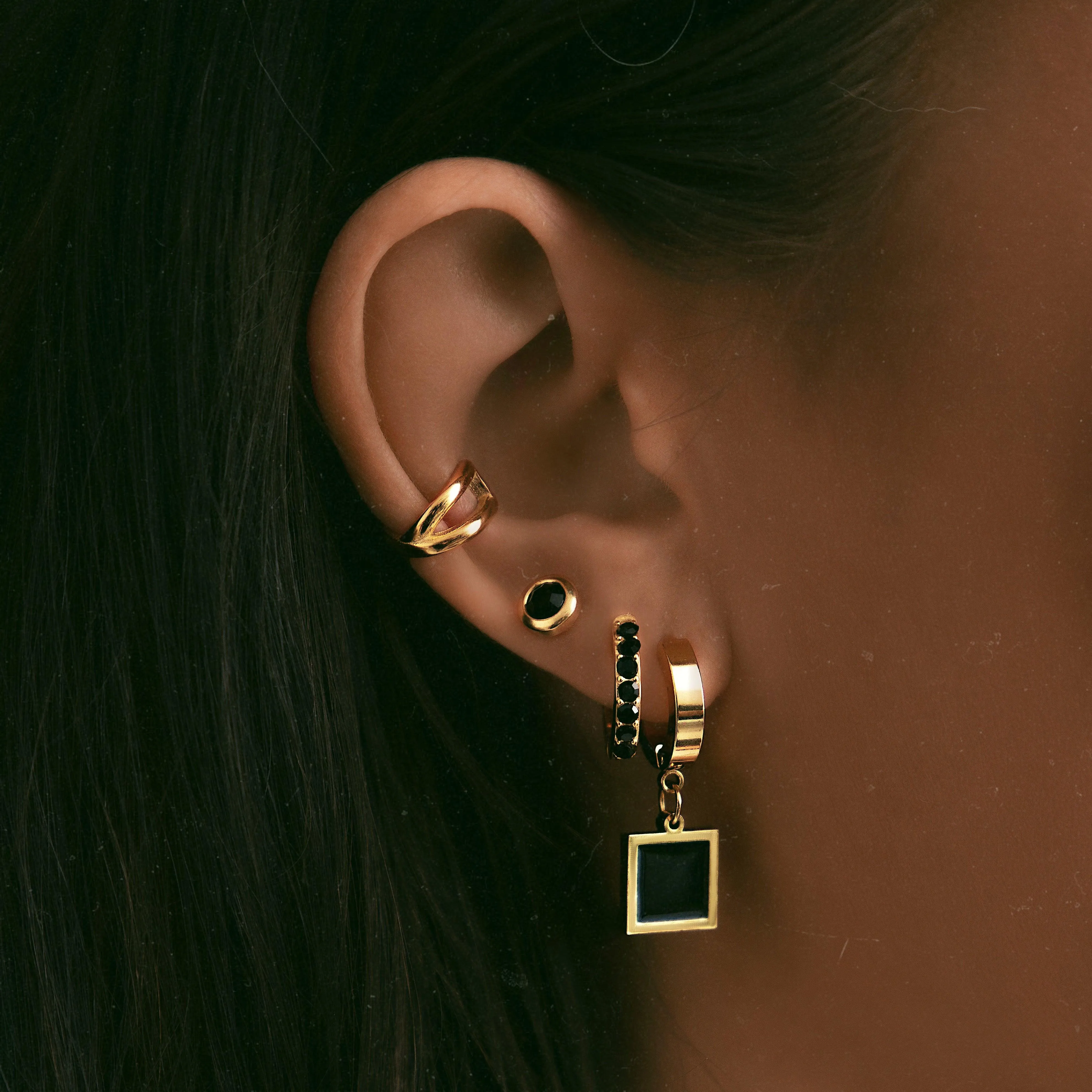Sable Stud Earrings