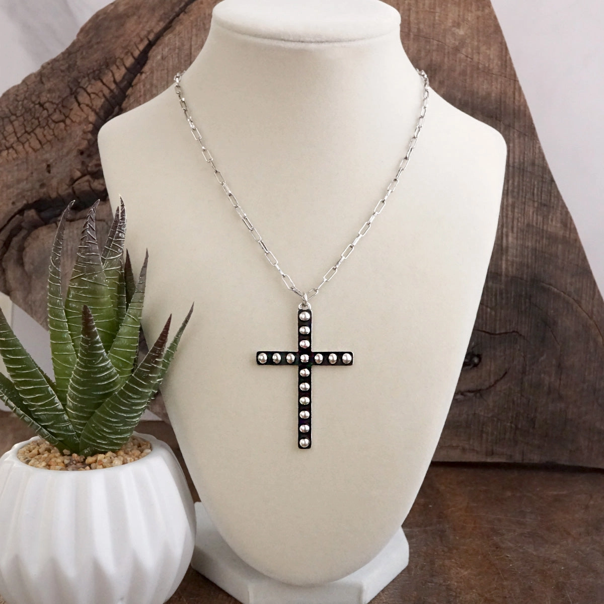 Sacred Echo ?C Bubble Cross Western Pendant Necklace High-End Present Elegant adornment