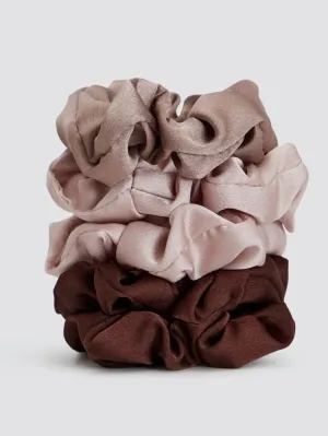 Satin Sleep 5 Pc Scrunchies, Cameo