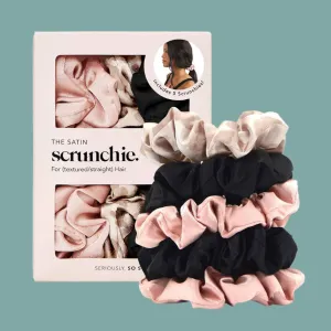 Satin Sleep Scrunchies 5pc - Assorted