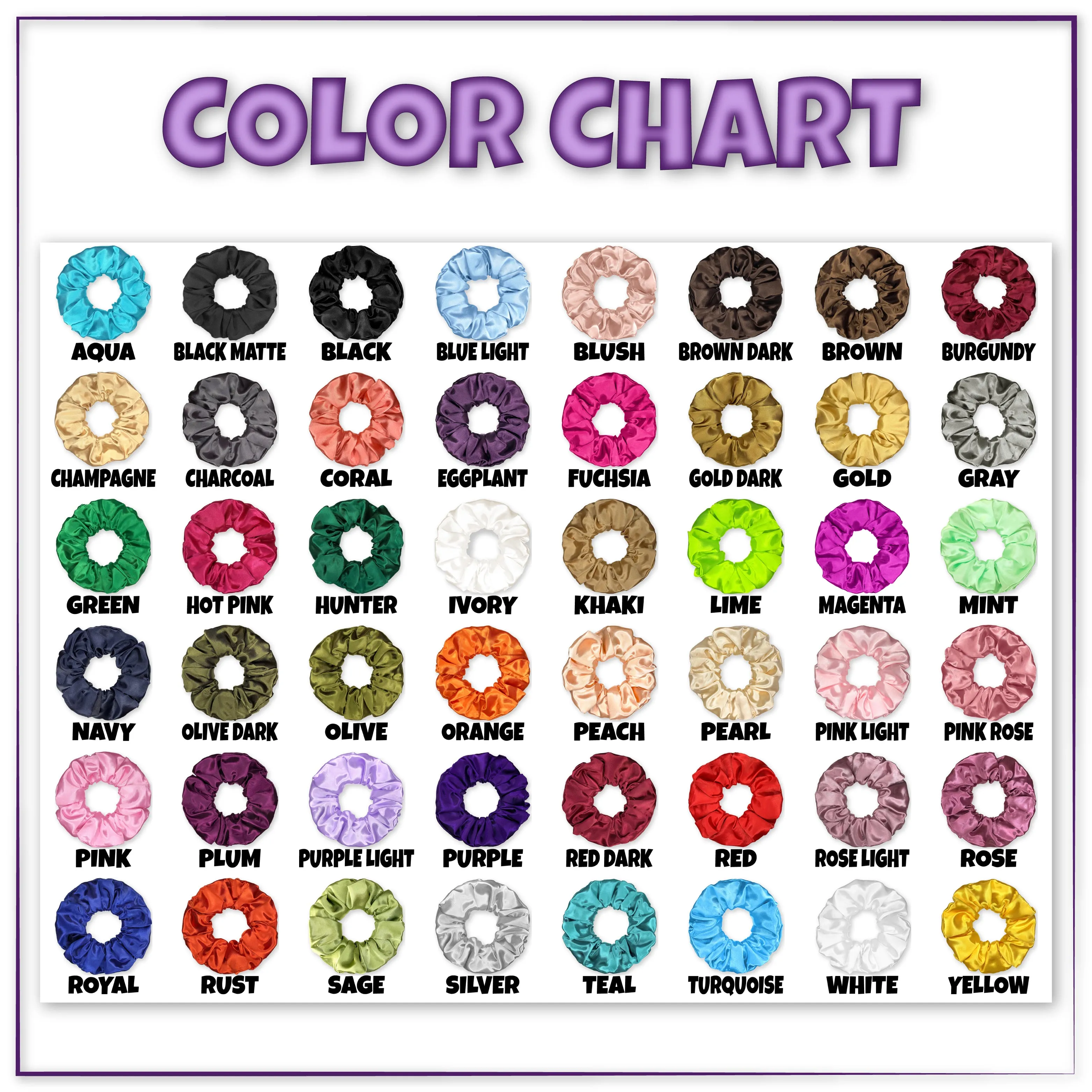 Scrunchies Premium Bridal Satin Available in 3 Sizes Made in the USA Pearl