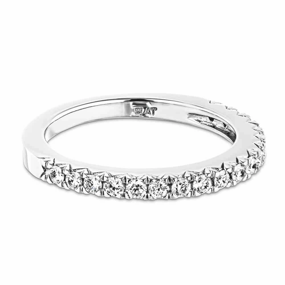 Khloe 1/3 ctw Round Lab Grown Diamond W Prong Wedding Band Tough Build