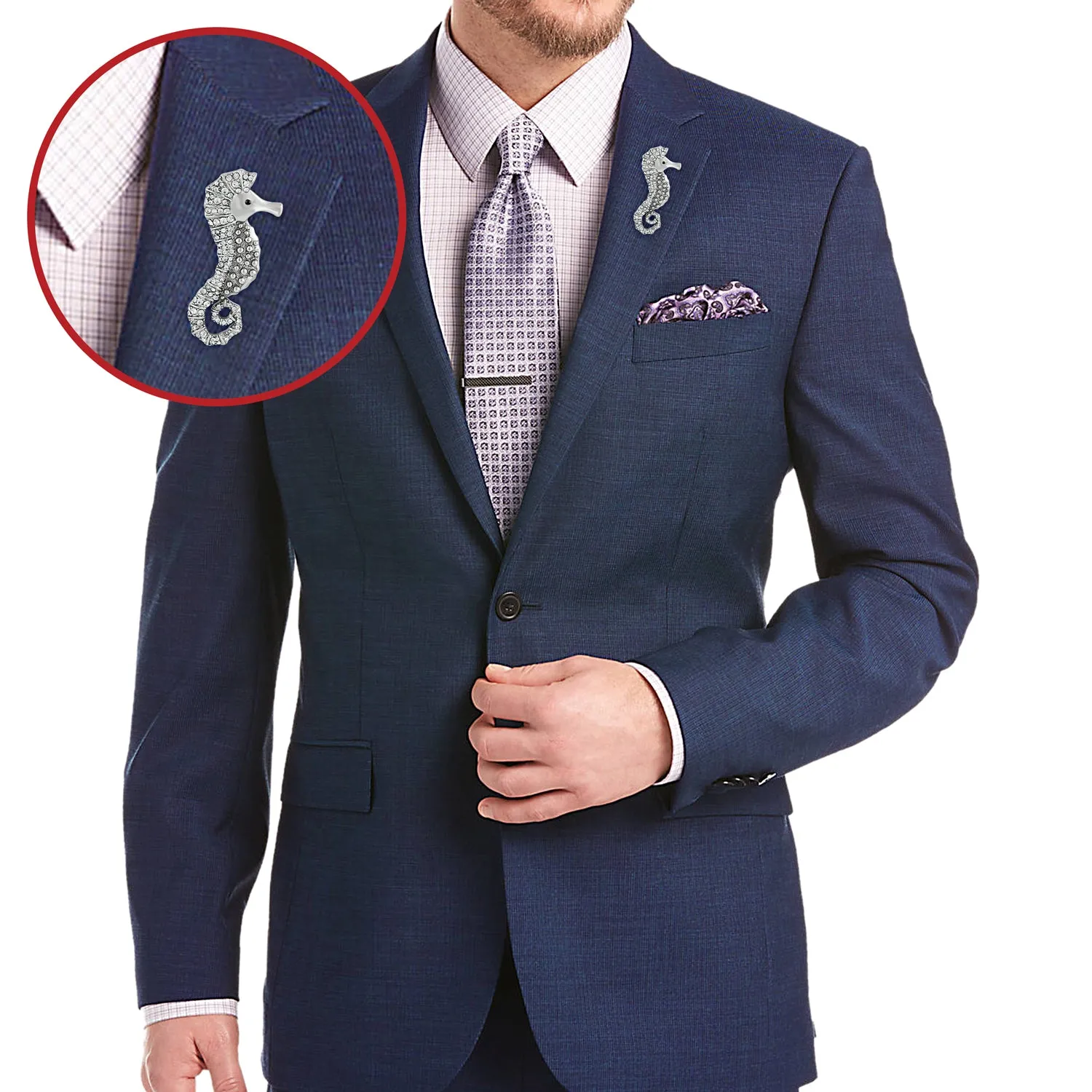 Sea Horse Brooch