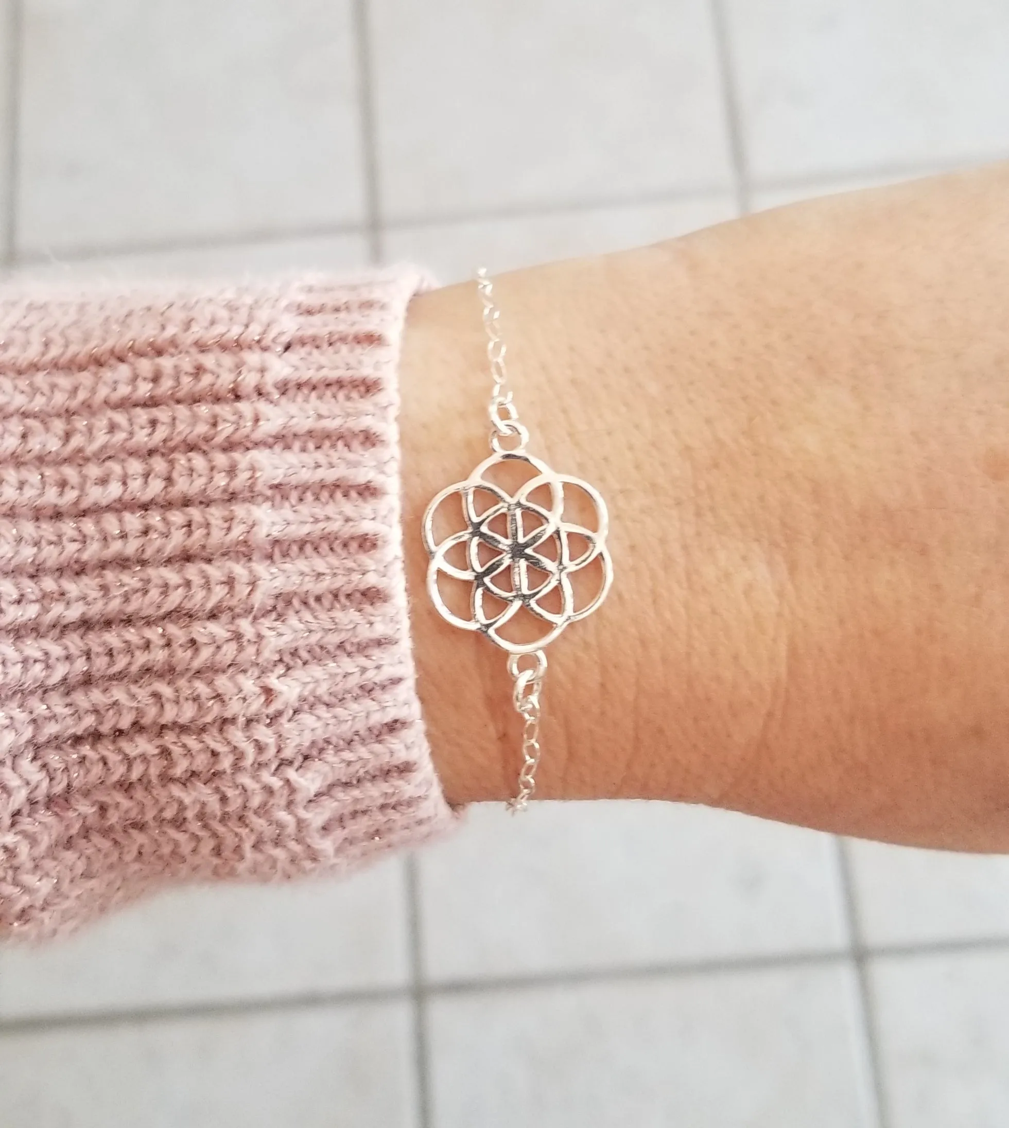 Seed of Life Bracelet, Seven Circles Bracelet