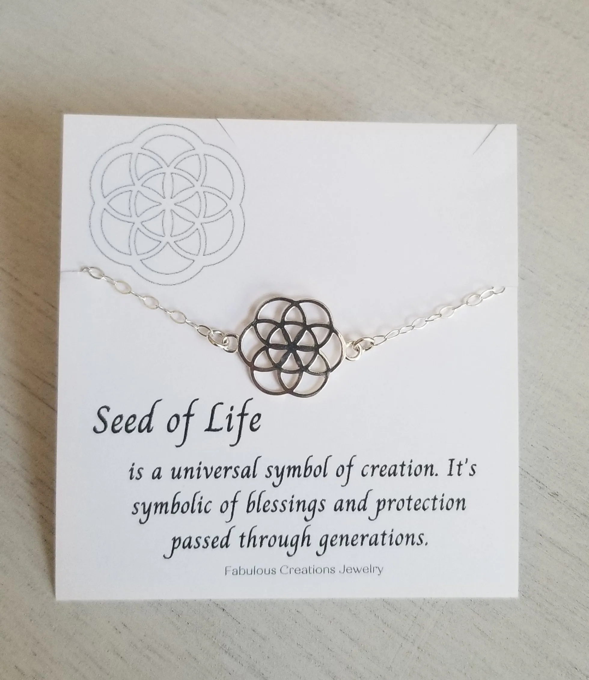 Seed of Life Bracelet, Seven Circles Bracelet