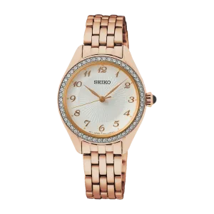 Seiko Caprice Ladies Rose Watch SUR396P