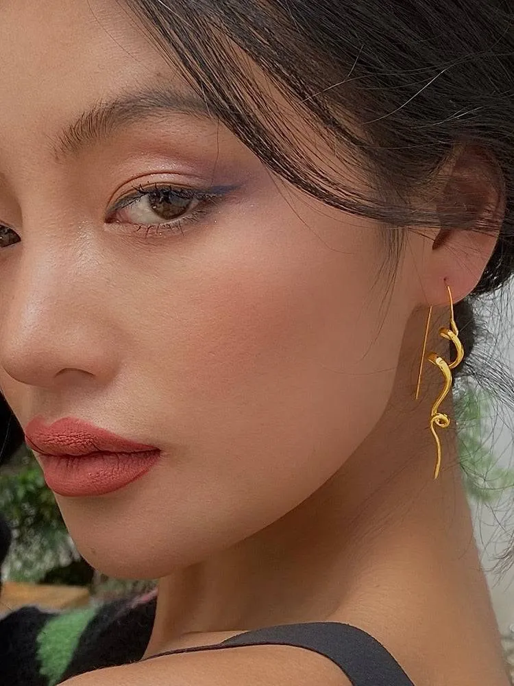 Serenity Threader Earrings Gold and Silver